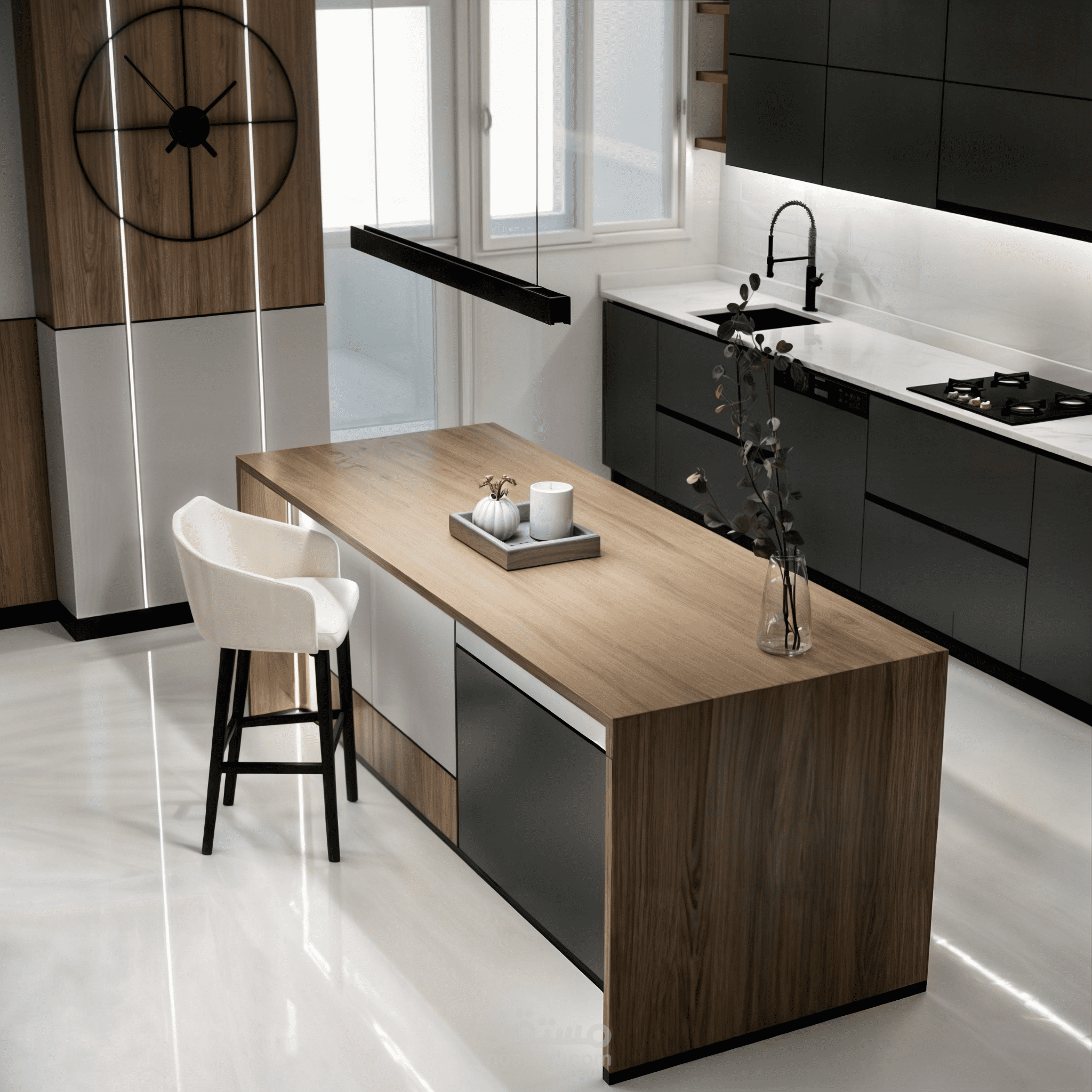 تصميم أثاث وفق الطلب والمساحة – شقة سكنية