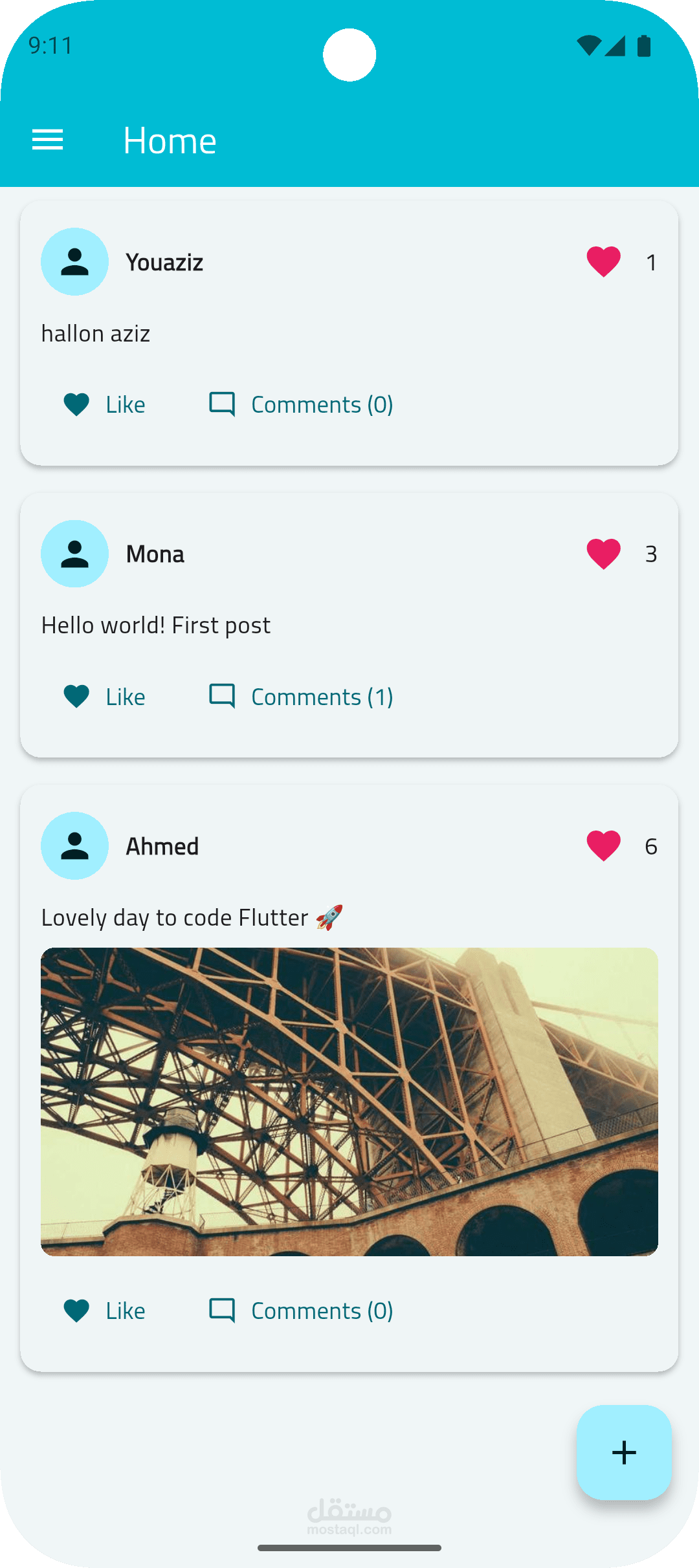 Flutter Social Media App