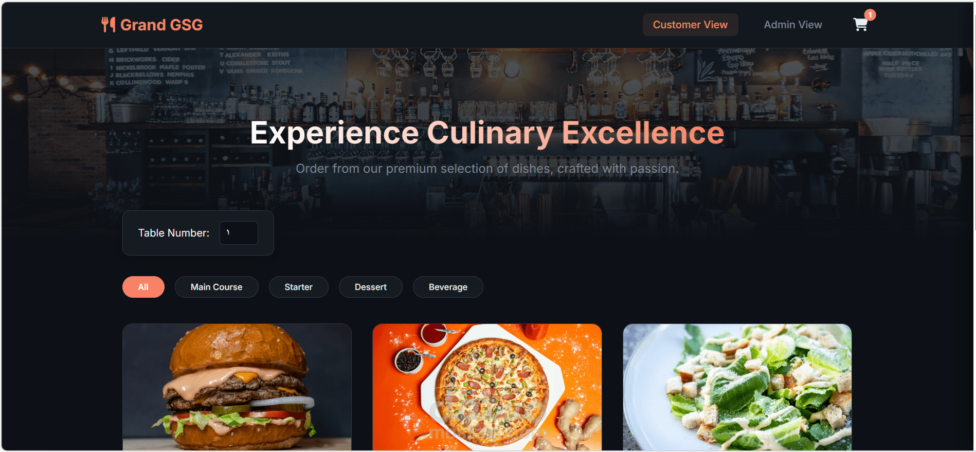 نظام إدارة مطعم