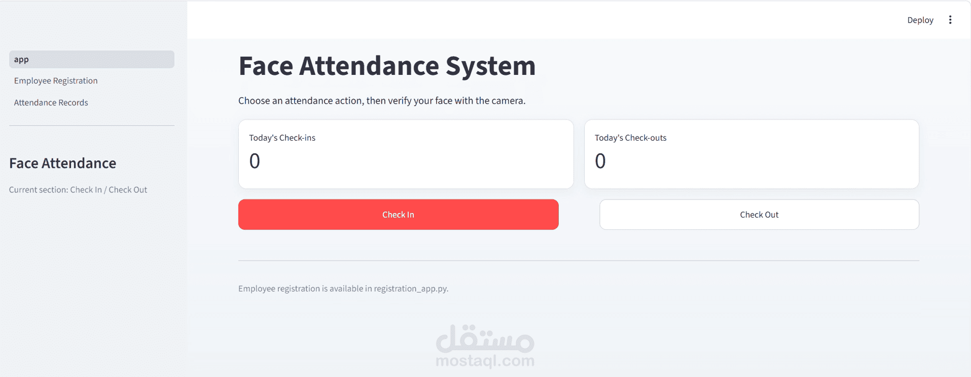 Face Attendance system