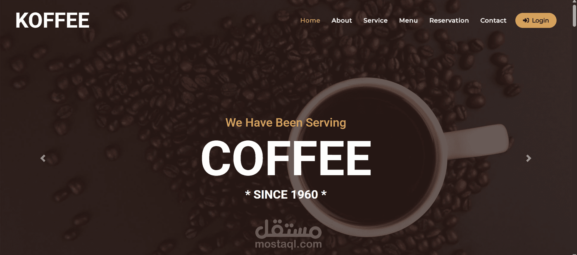 Coffeeshop Website using HTML, CSS, JS