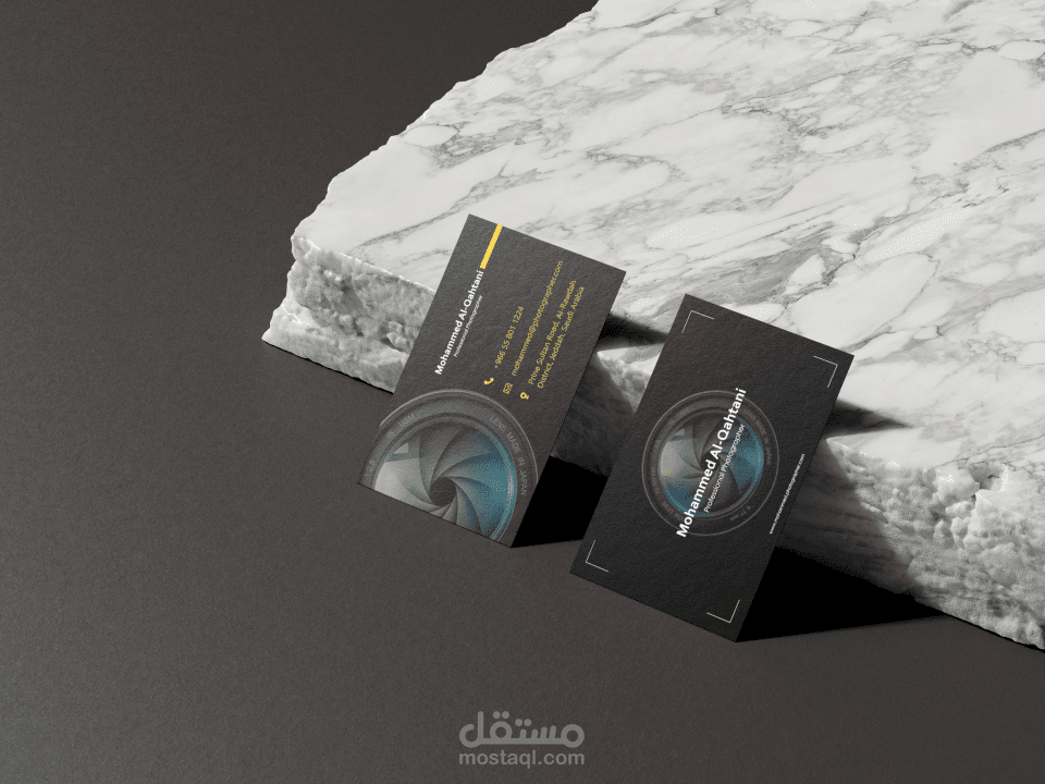 تصميم بطاقات عمل احترافية وعصرية