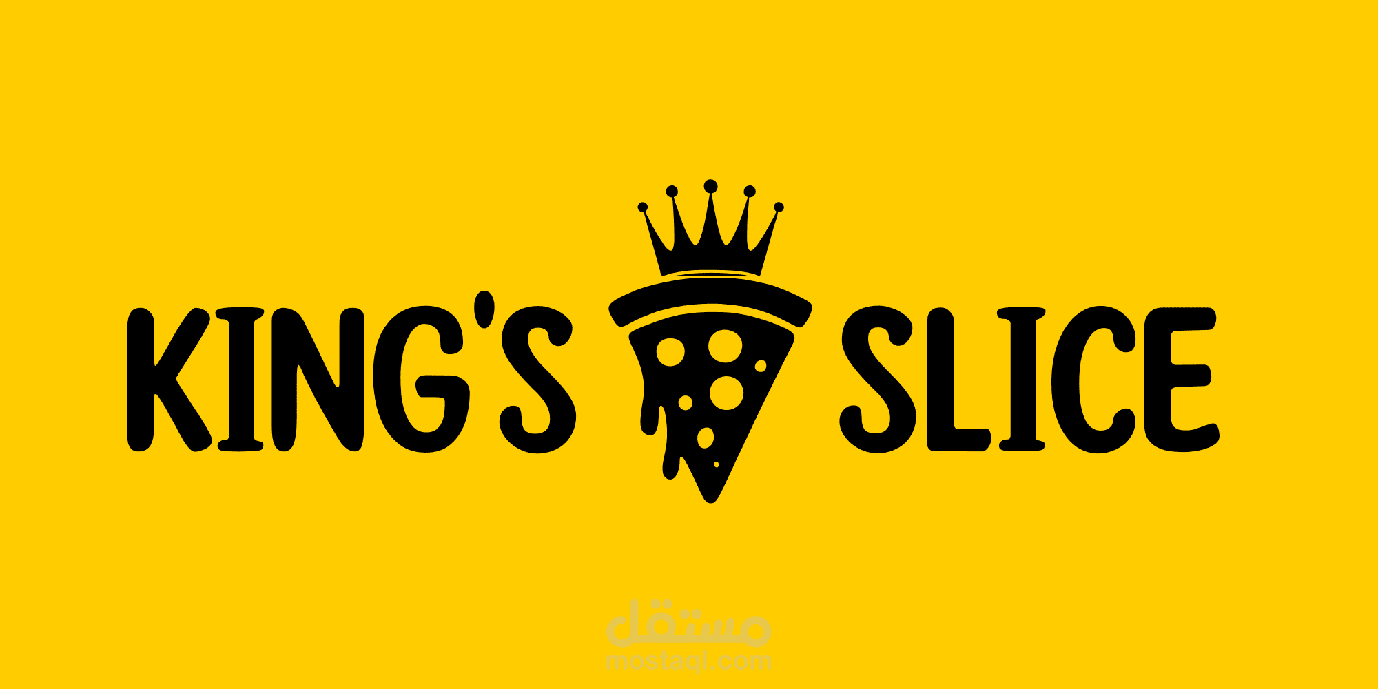 هوية بصرية جريئة للبيتزا الملكية -KING'S SLICE