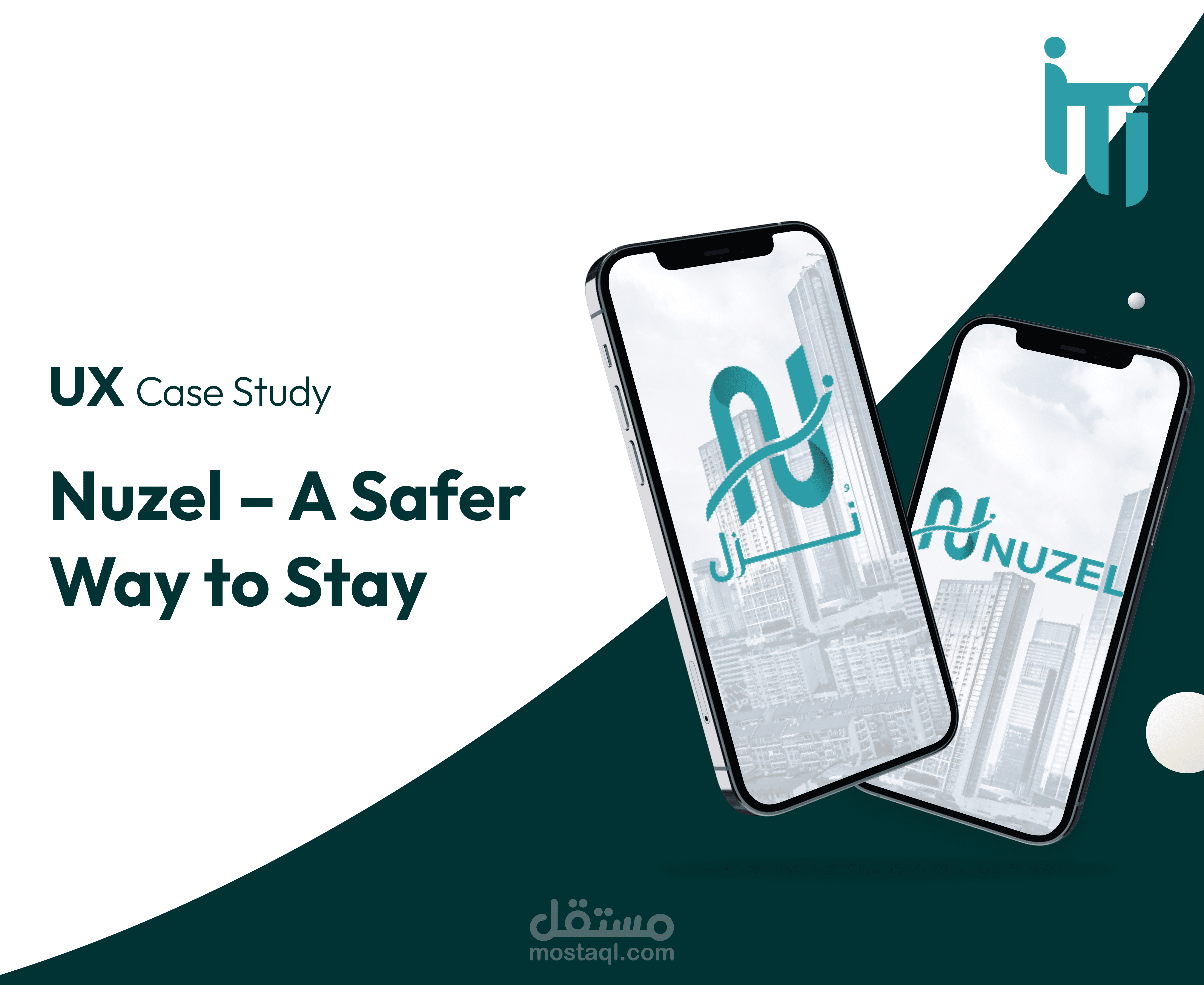 تصميم دراسه مستخدم لابلكيشن عقارات "نزل"