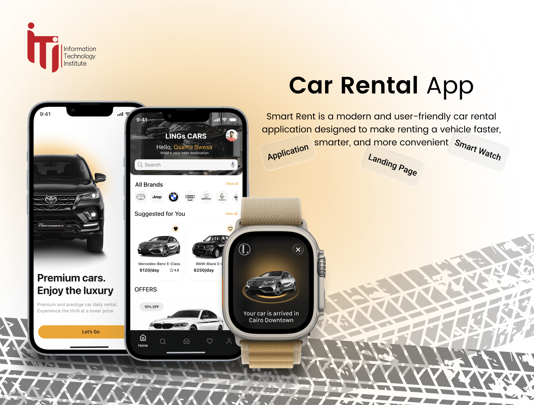 Smart Rentهو تطبيق حديث وسهل الاستخدام لتأجير السيارات