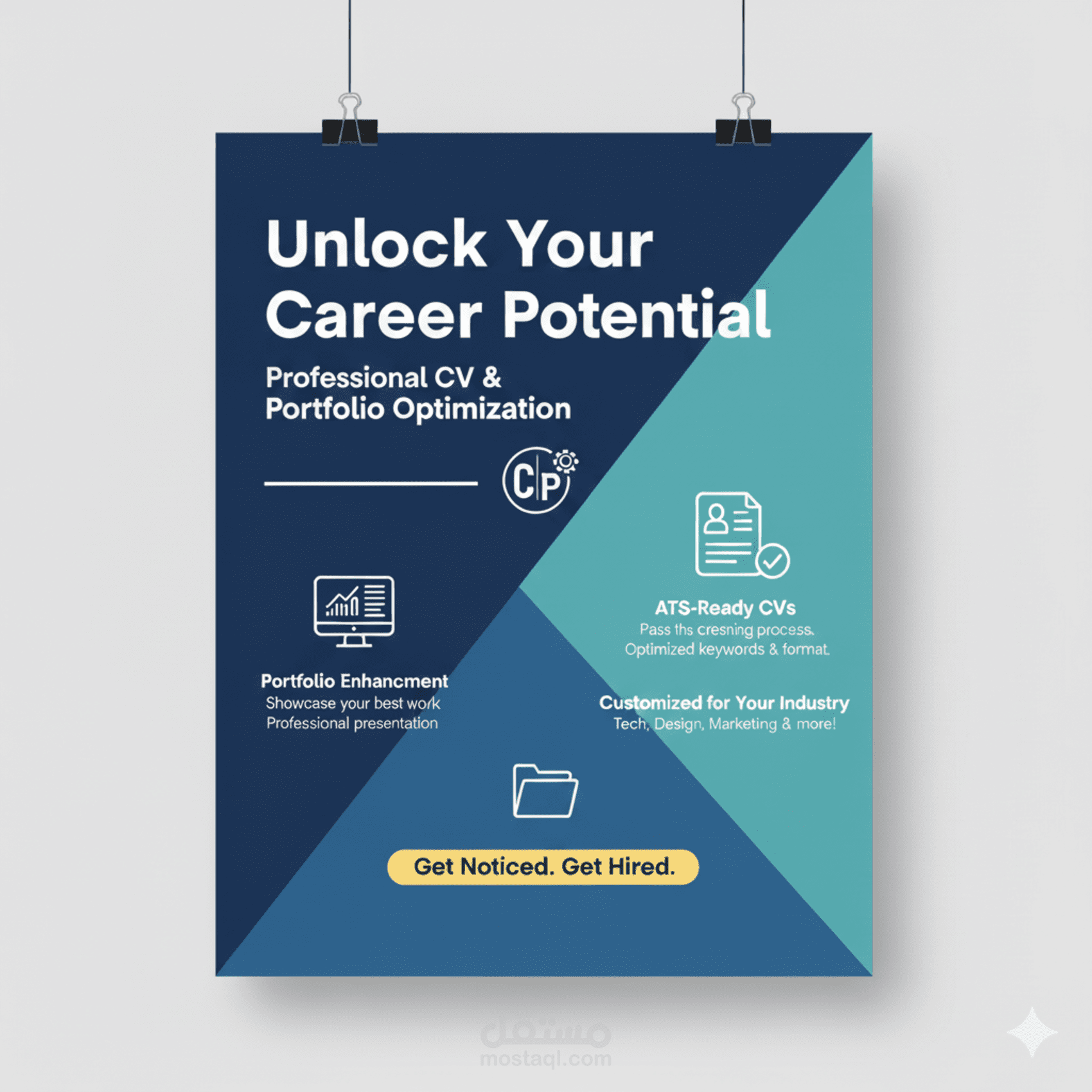 تصميم سيرة ذاتية احترافية متوافقة مع نظام ATS وإنشاء بورتفوليو مميز