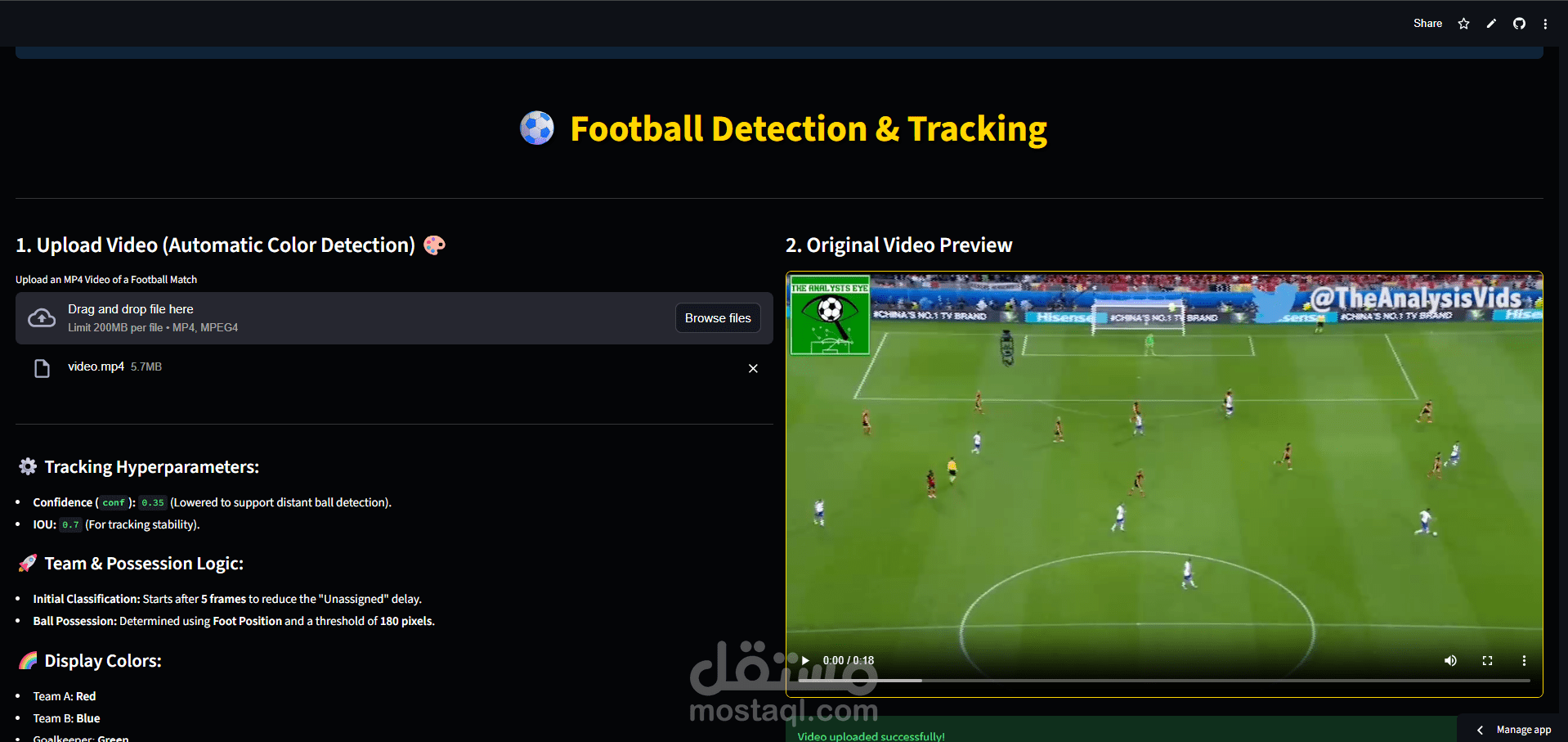 Football Detection & Tracking