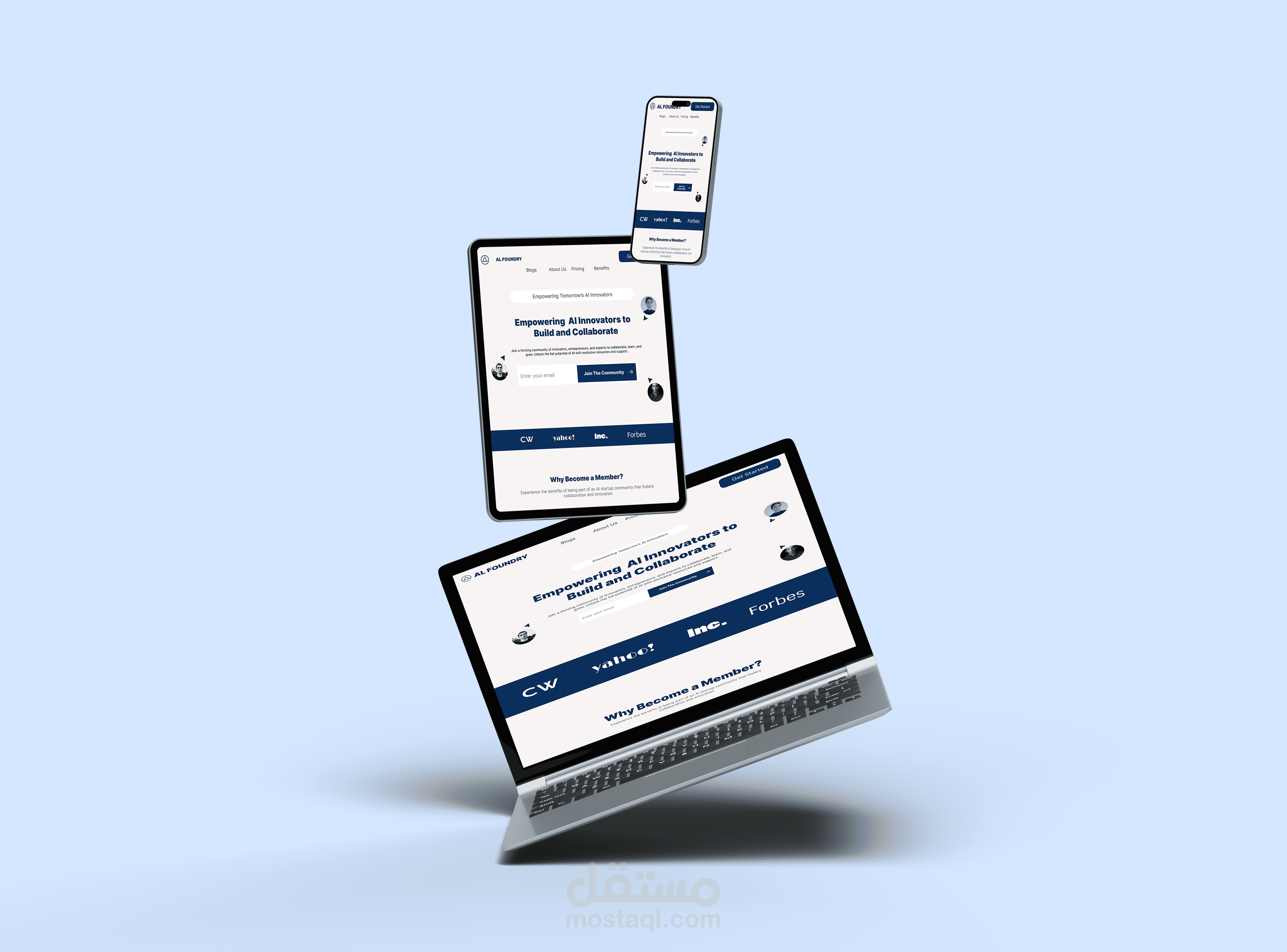 تصميم صفحة هبوط (Responsive Landing Page )احترافية لزيادة التفاعل والتحويل