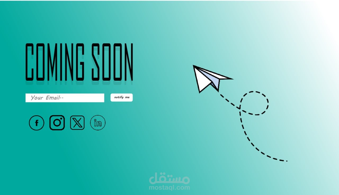 Coming soon page