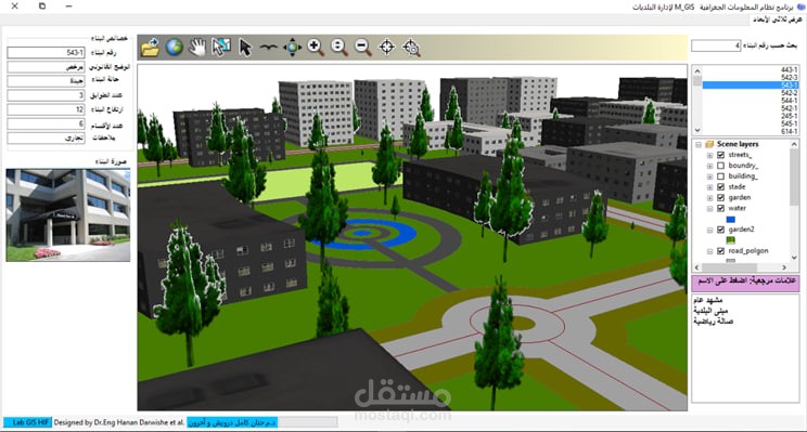 نظام المعلومات الجغرافية البلدي (M-GIS) لإدارة العقارات وشبكات البنية التحتية