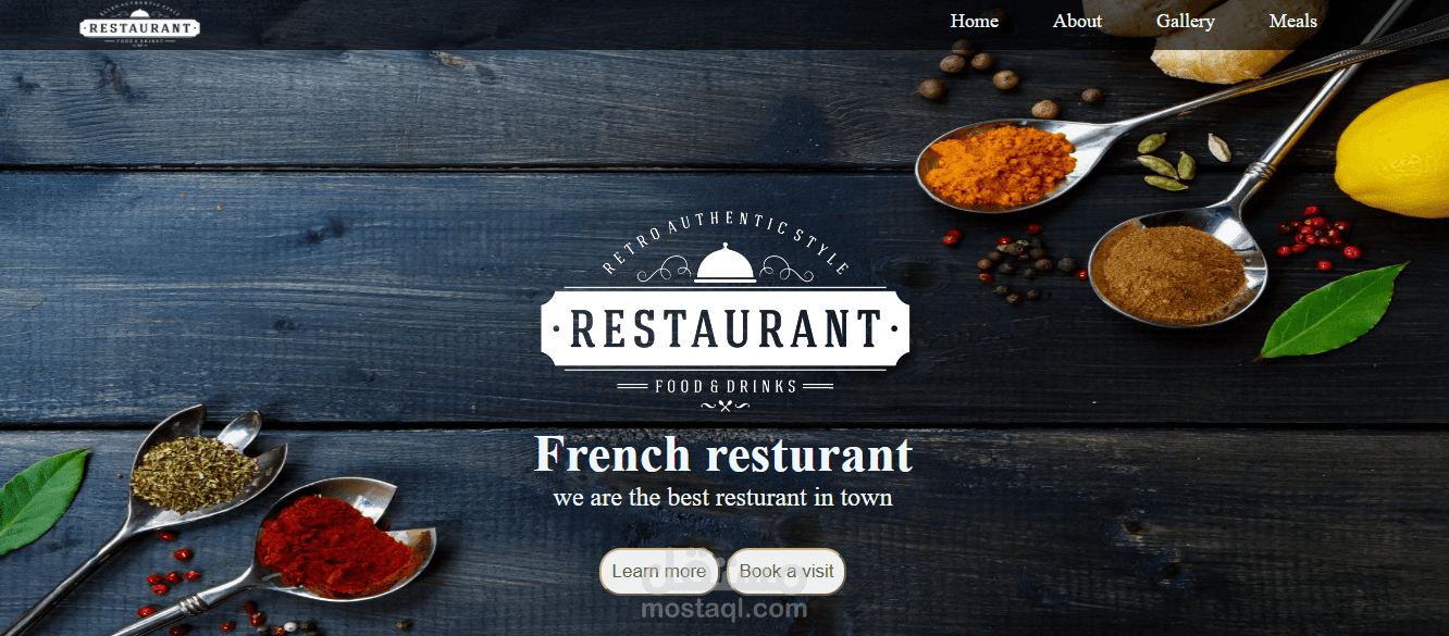 انشاء صفحه ويب احترافيه تفاعليه باستخدام Html , CSS, java script, bootstrap