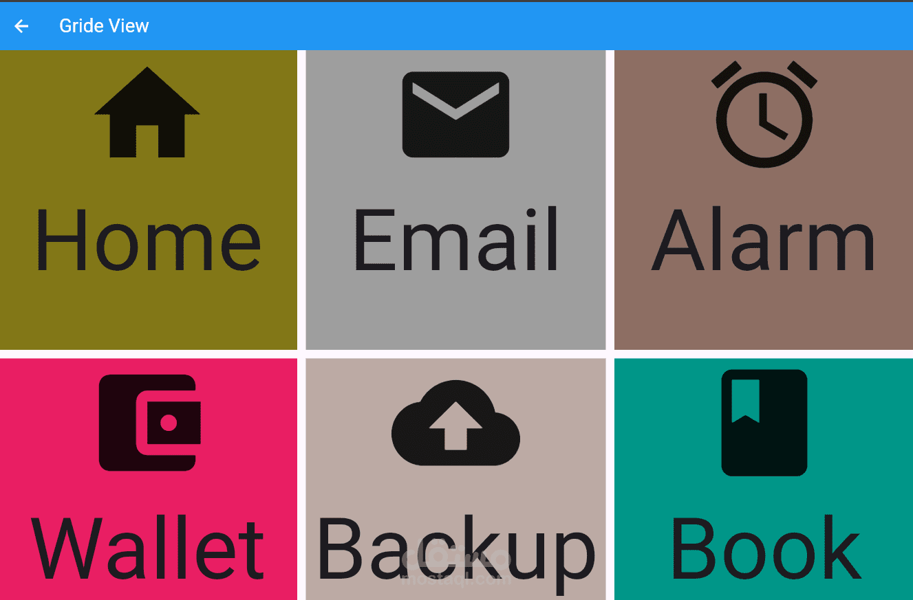 تصميم صفحة واجهة بسيطة باستخدام مجموعة من Widgets في Flutter