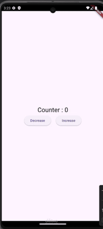 تطبيق Counter باستخدام Flutter