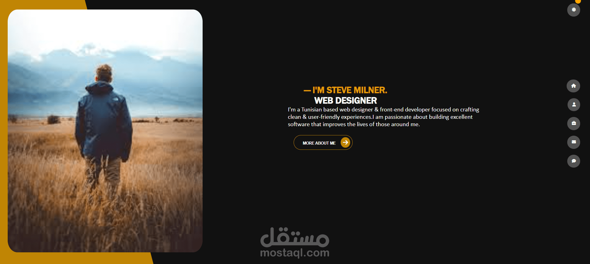 personal portfolio design - تصميم بورتفوليو شخصي