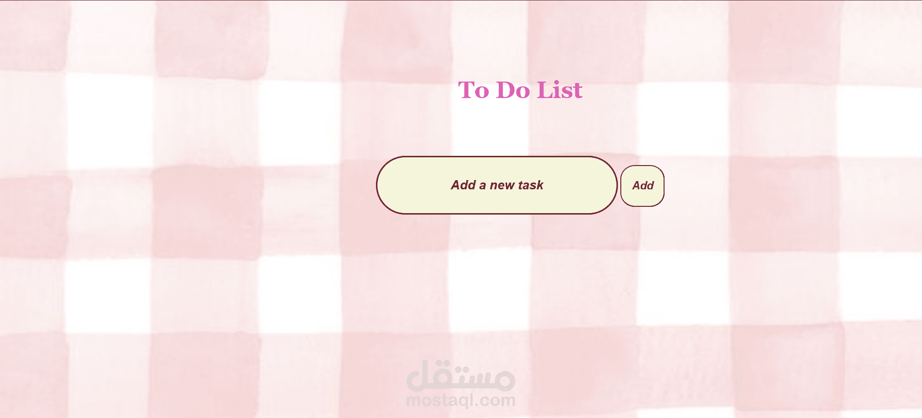 ToDo list website - موقع قائمة المهام