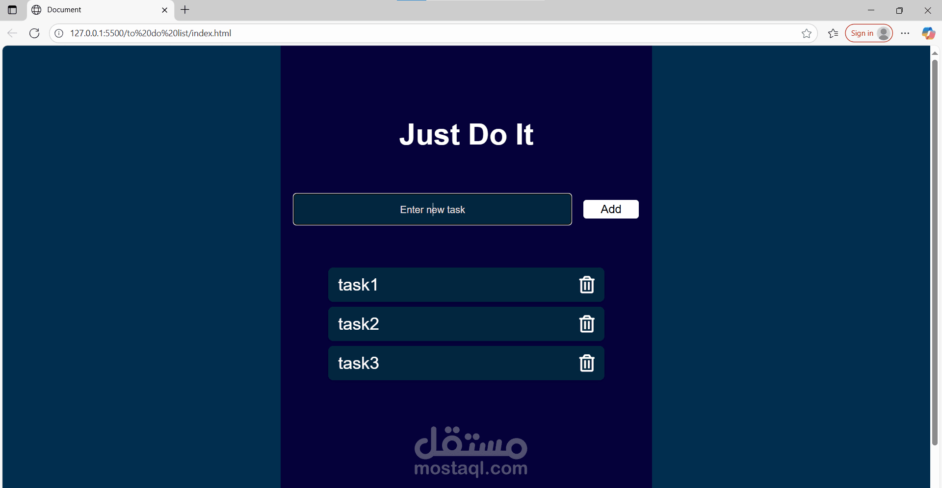 تطوير تطبيق "قائمة المهام اليومية" بسيط وفعال