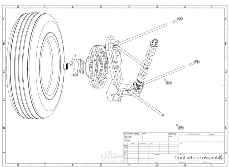 تصميم ميكانيكي احترافي استخدام SolidWorks وAutoCAD وinventor