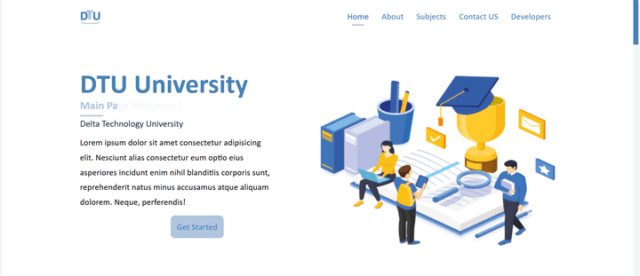 University Portfolio Website