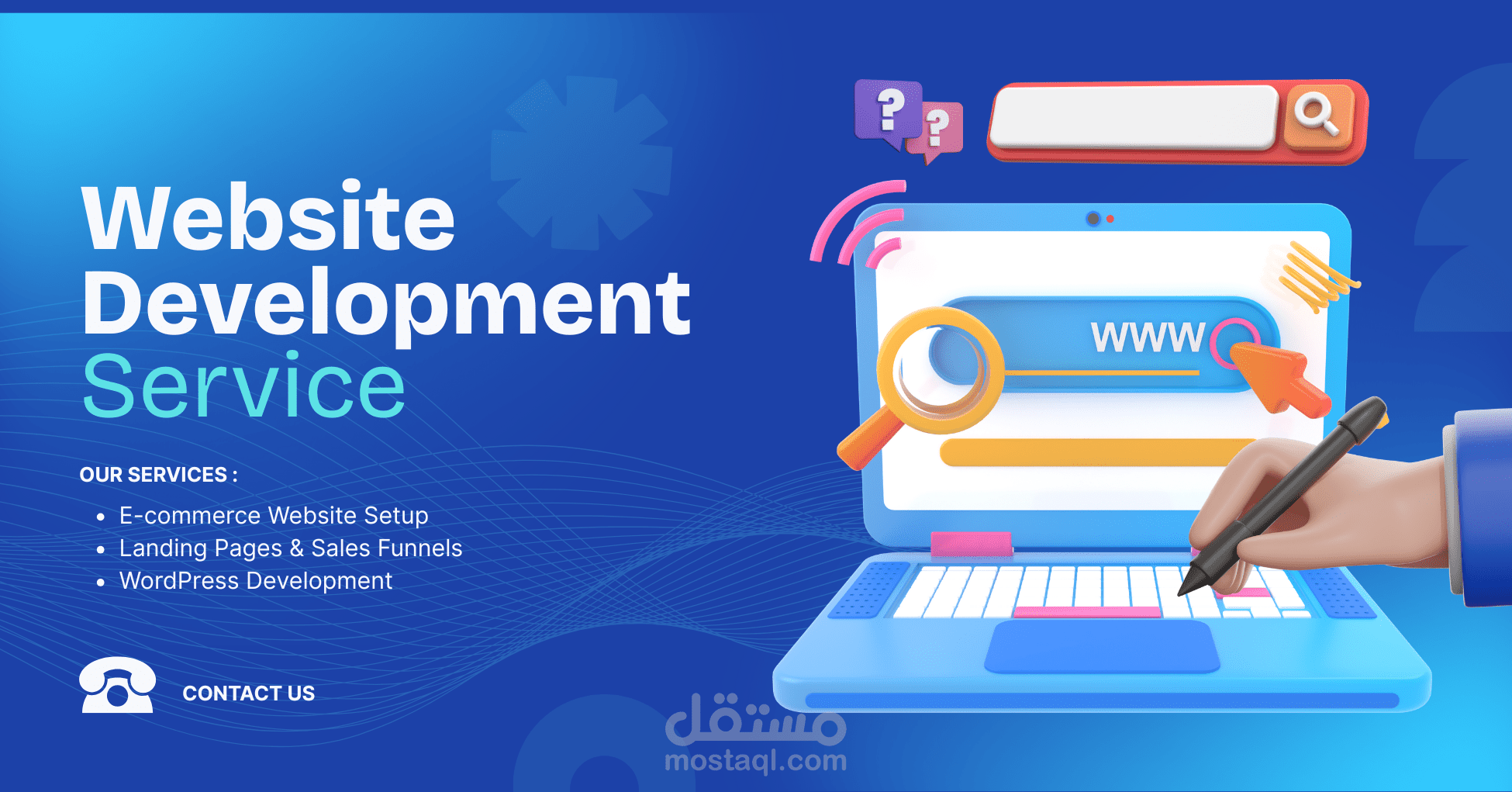 اجعل مشروعك يتألق من خلال Landing page احترافية ومناسبة