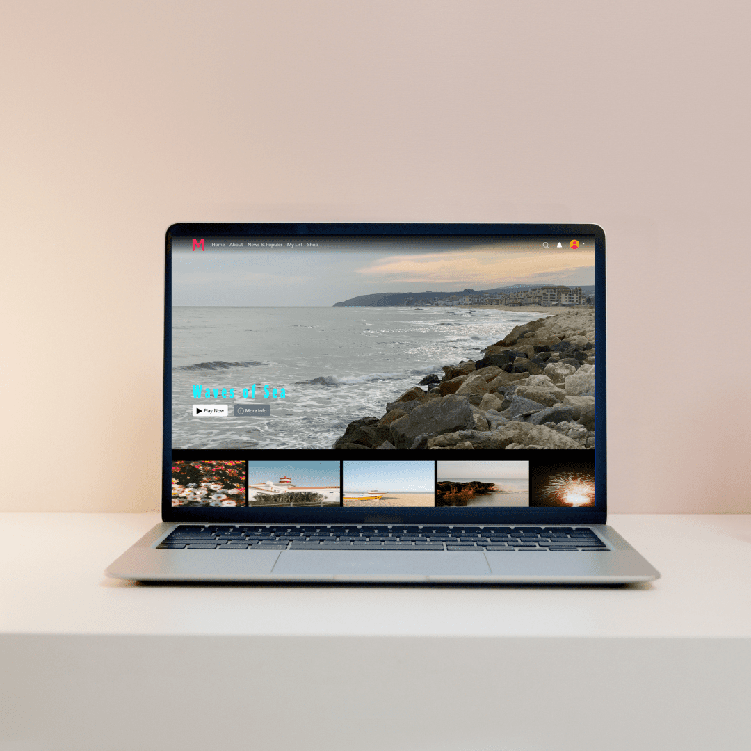 هذا العمل هو مشروع تطوير واجهة أمامية (Front-End) لإنشاء صفحة رئيسية تفاعلية وجذابة لموقع إلكتروني يشبه منصة Netflix.
