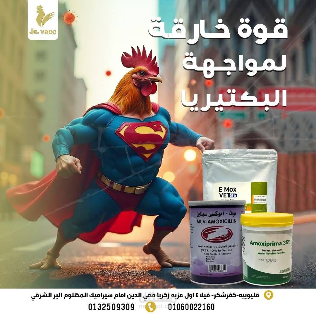 تصميم إعلاني مميز لعيادة بيطرية