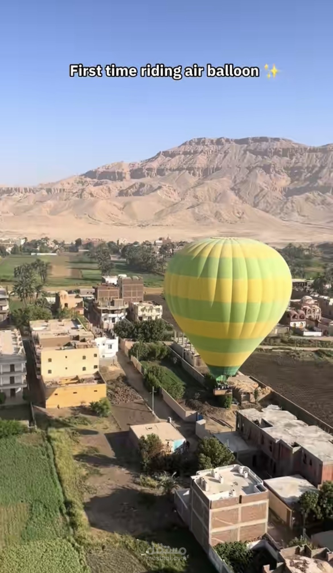 Reel of air ballon experience