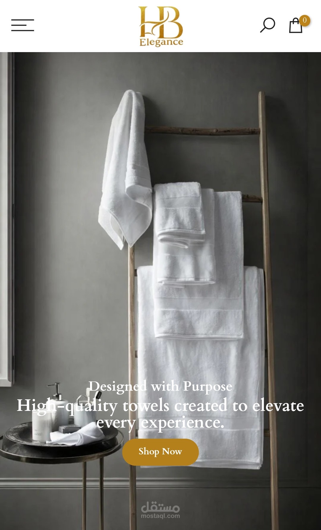 متجر إلكتروني علي منصة شوبيفاي HB Elegance