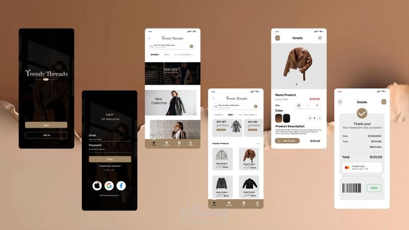 Trendy Threads – Fashion Shopping App UI/UX
