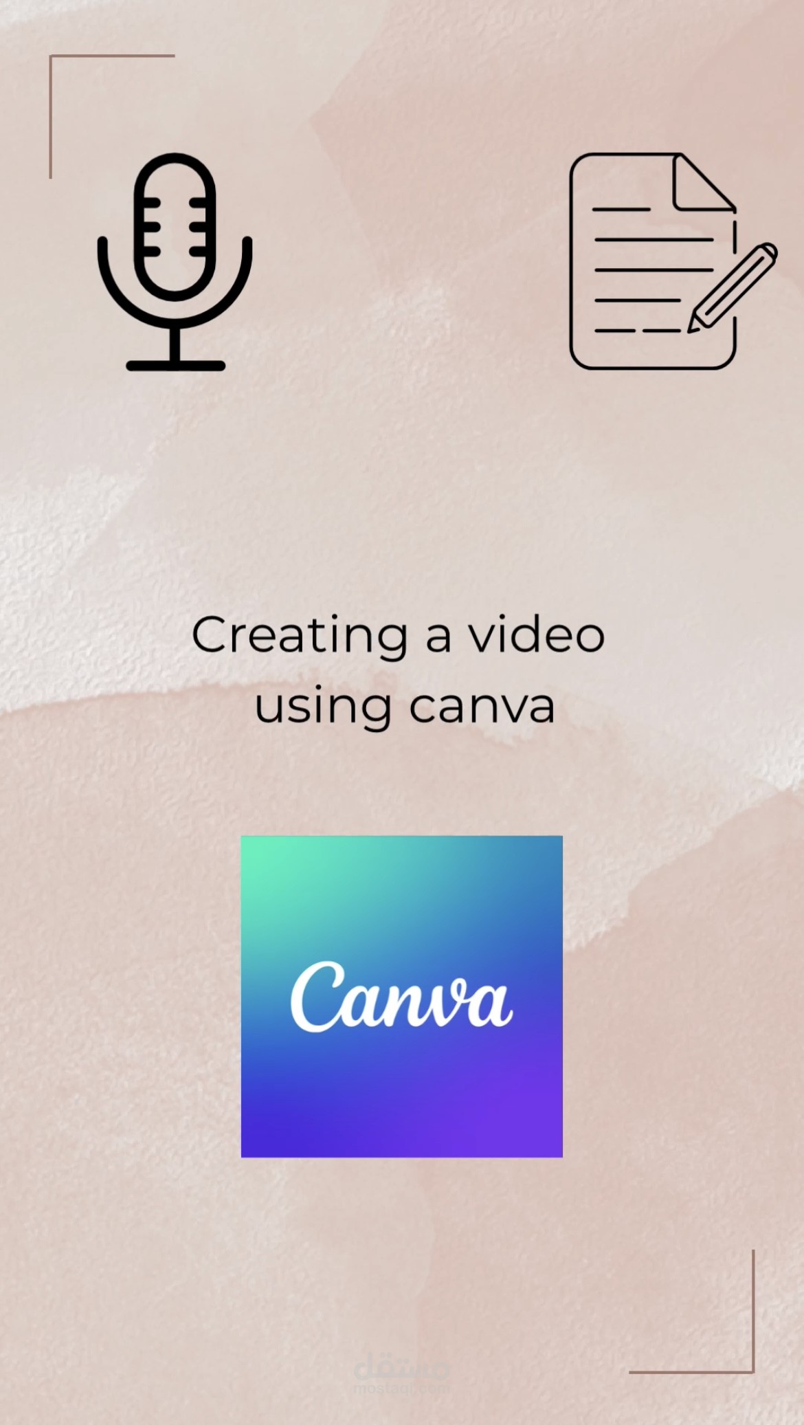 إنتاج فيديو تسويقي شامل – كتابة سكريبت وتعليق صوتي ومونتاج على Canva