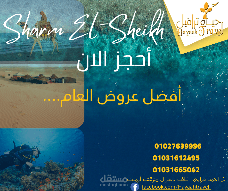 تصميم و تنفيذ محتوى إعلانى لخدمات شركة سفر وسياحة