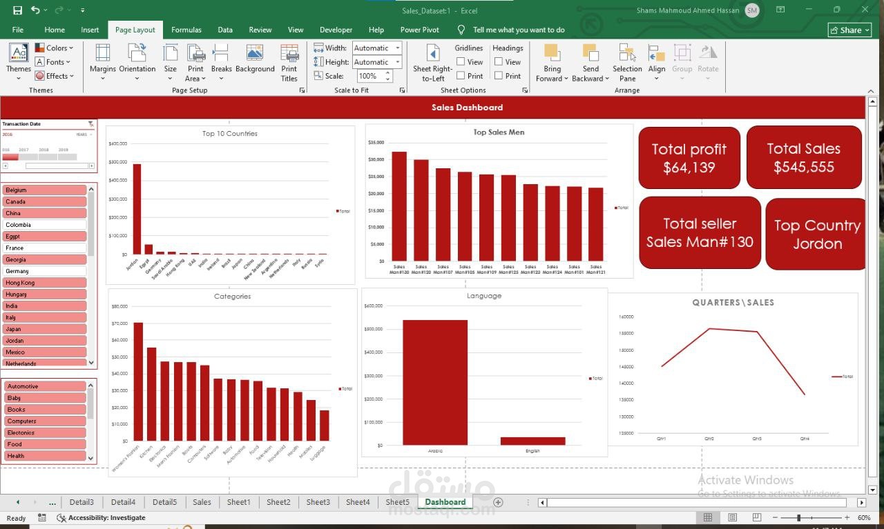 Sales Management Database Excel