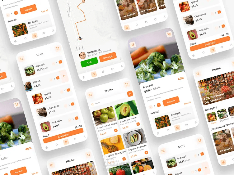 تطبيق تسوق للمنتجات الغذائية