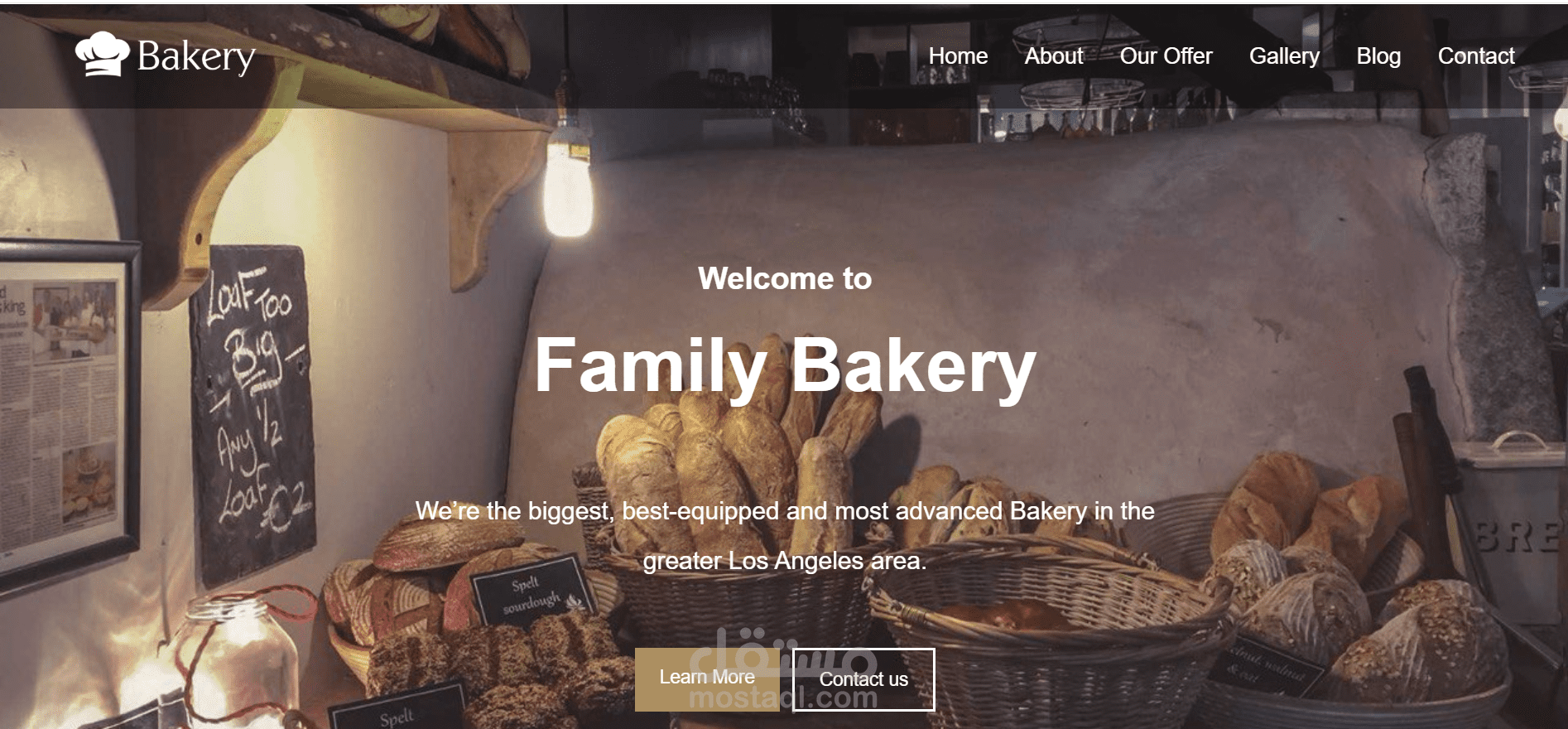 landing page