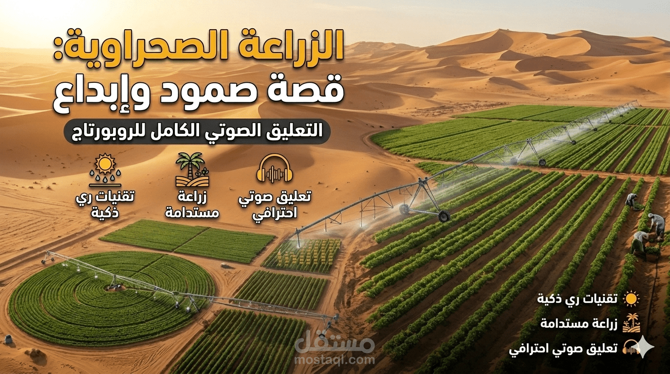 معجزة الفلاحة في الصحراء الجزائرية 🌾🇩🇿 | تعليق صوتي وهندسة صوتية (عمل تجريبي)
