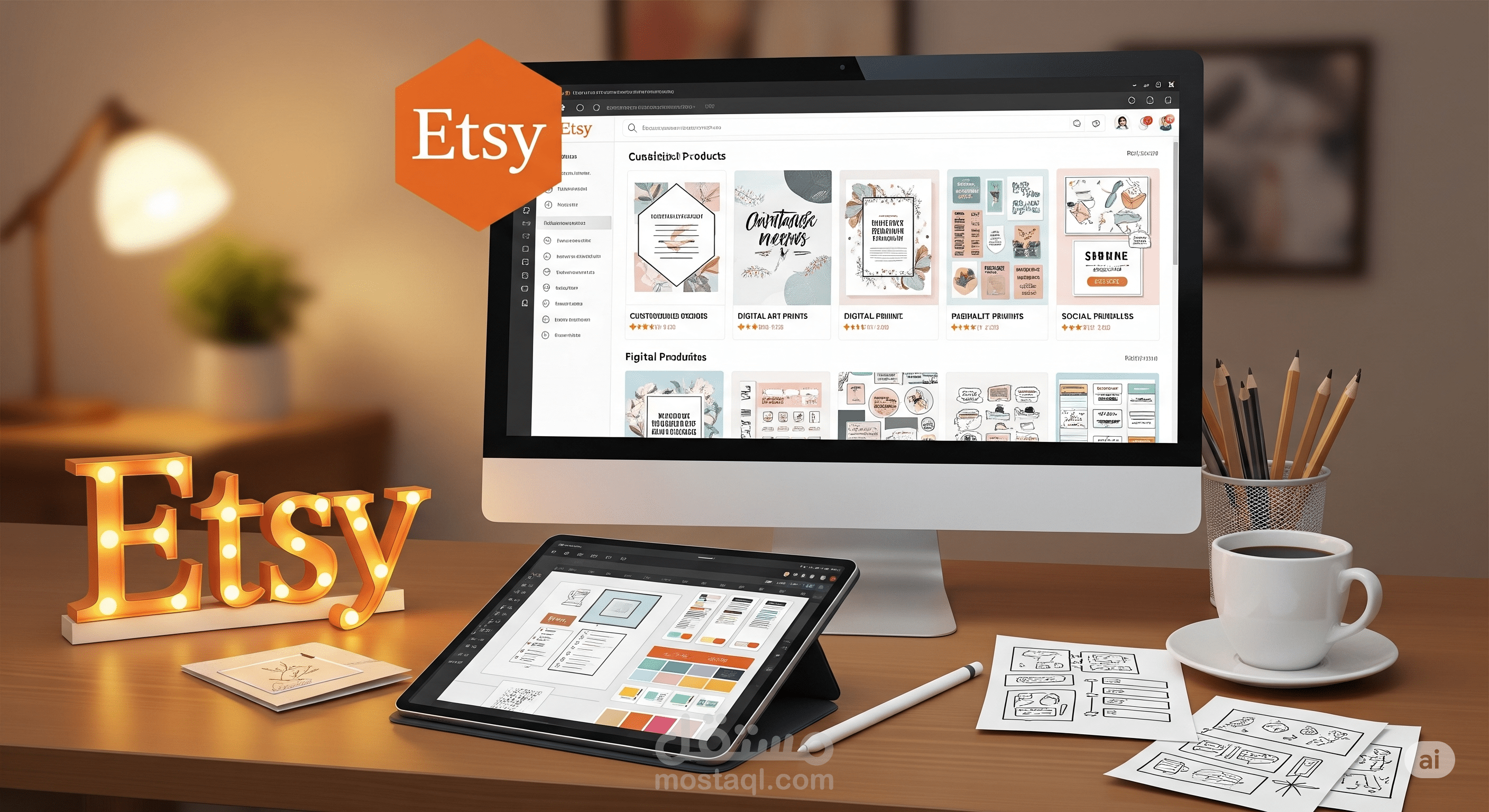 Etsy Digital Downloads: The Easiest Way to Start an Online Business in 2025