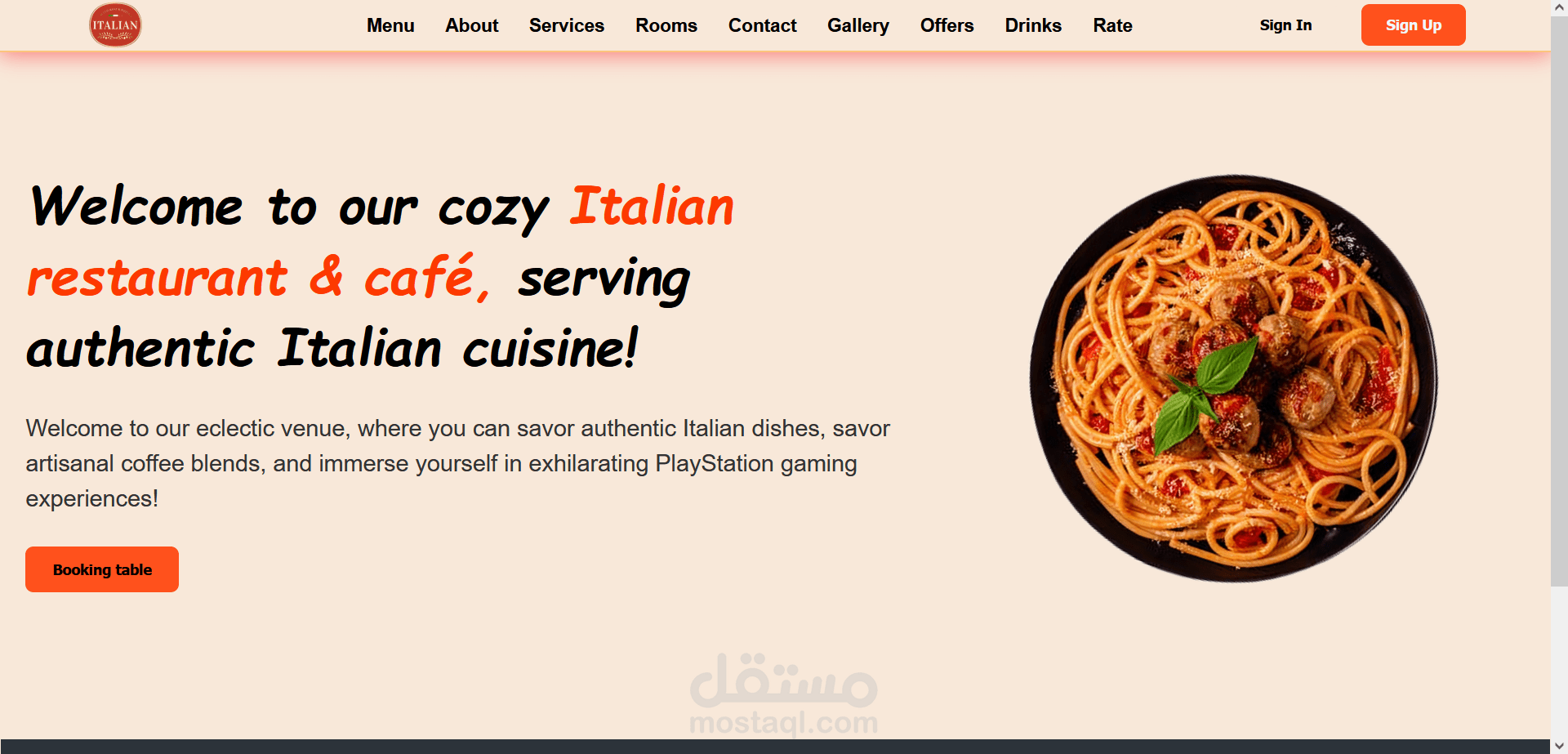 Restaurant Website