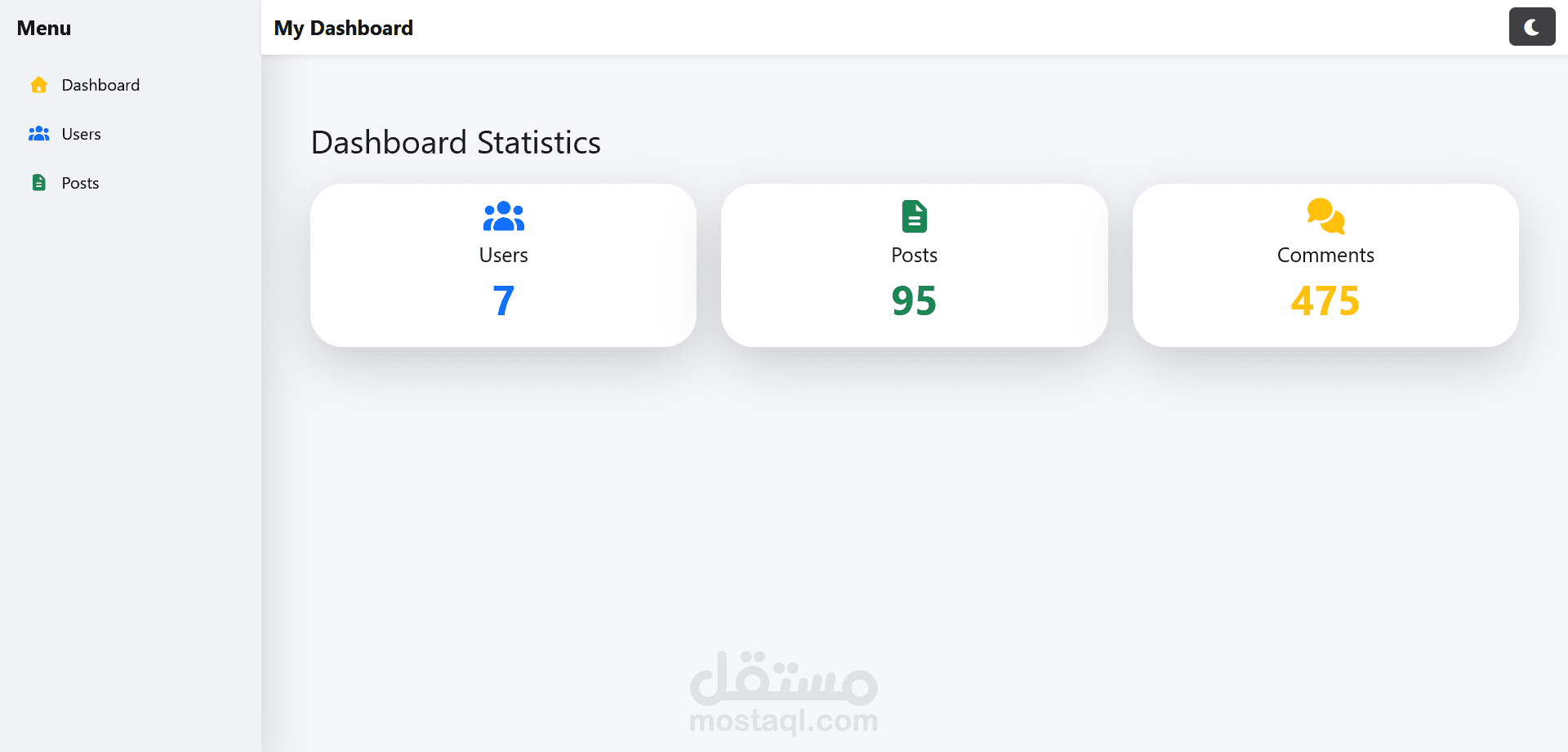 Admin Dashboard