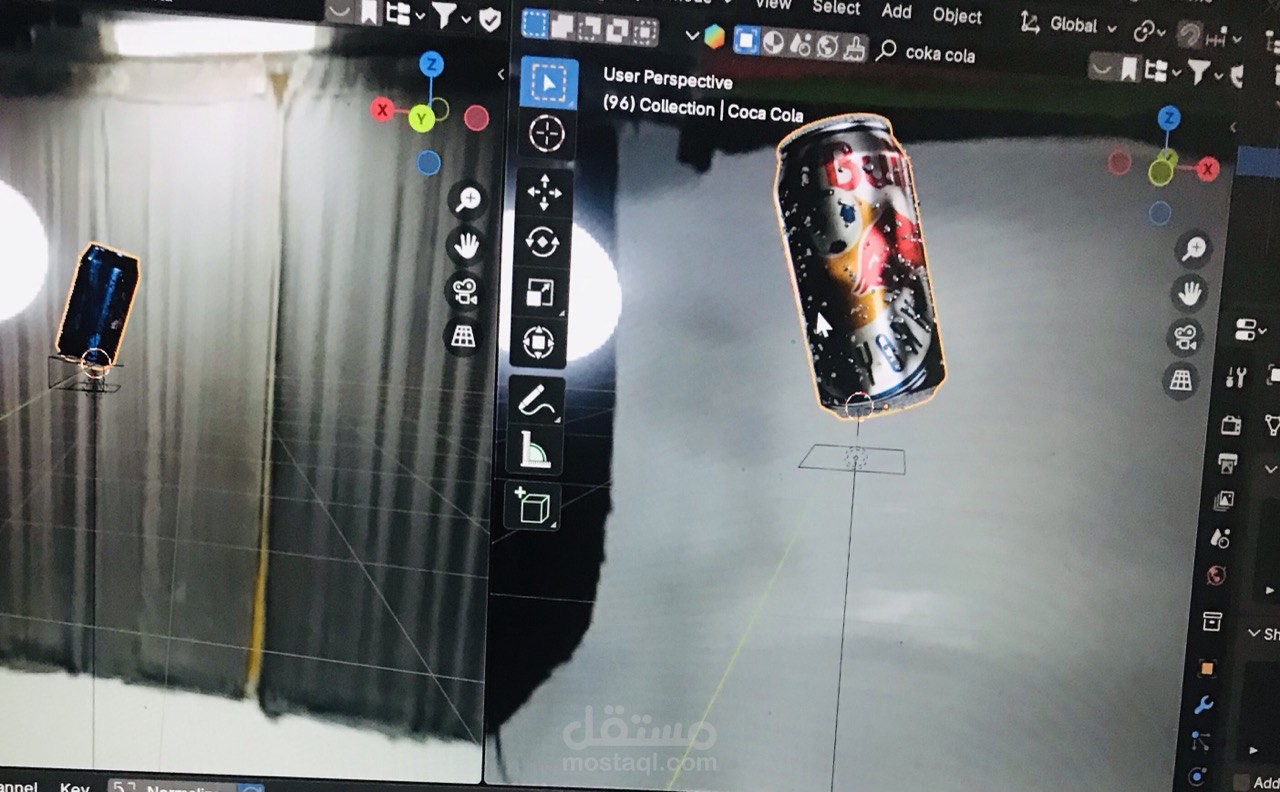 تصميم مجسم على البلندر