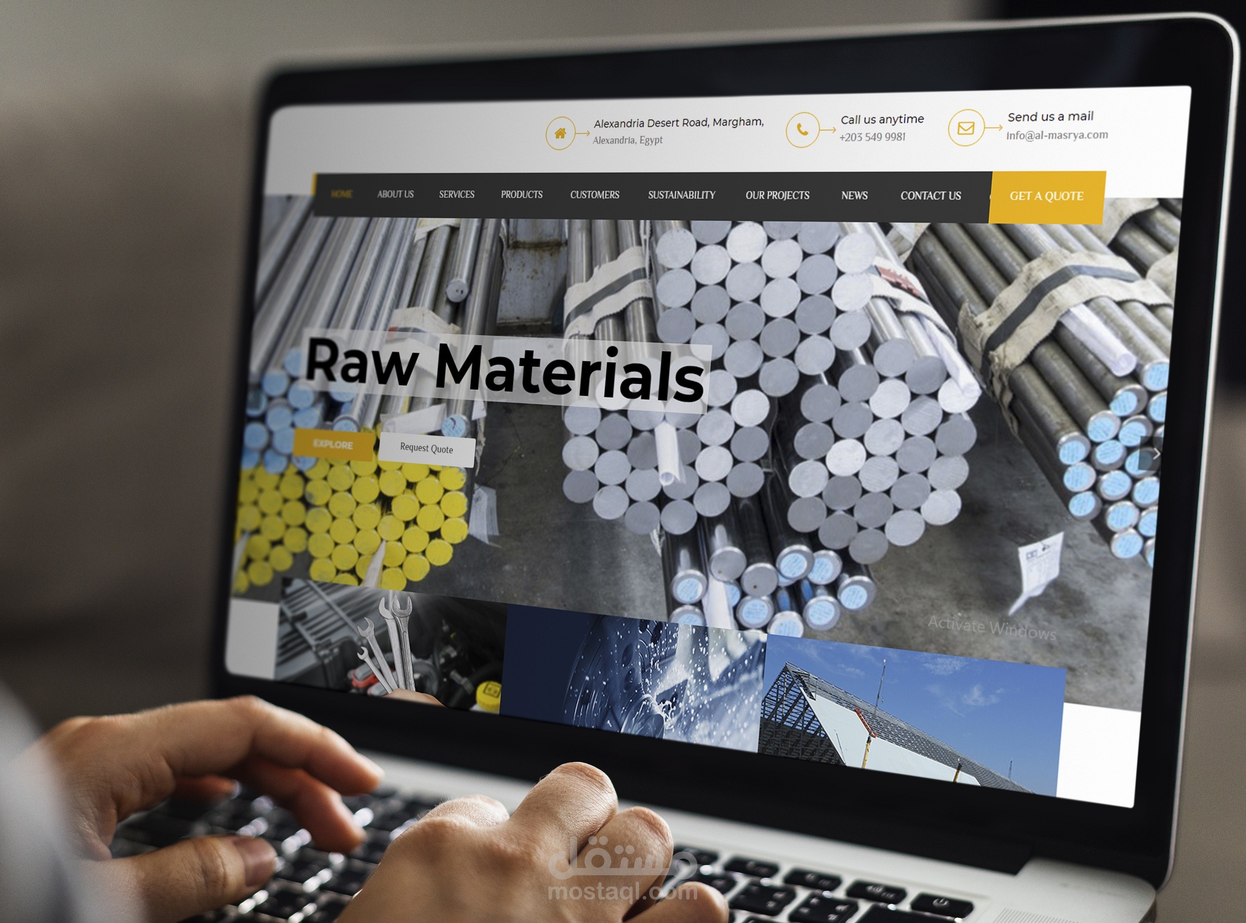 موقع شركة خدمات هندسية و صناعيه