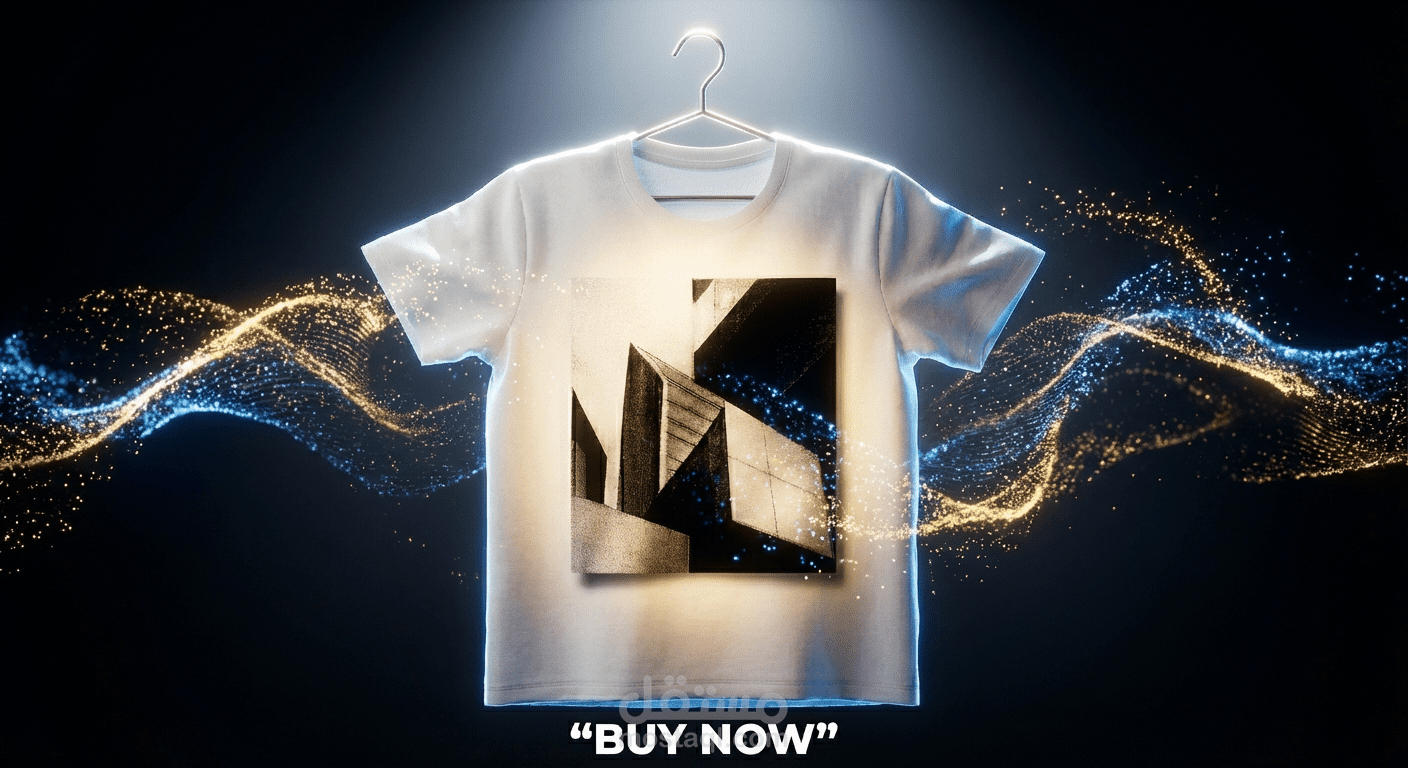 إعلان دعائي قصير لتيشيرت – إبراز الخامة والتصميم بأسلوب عصري