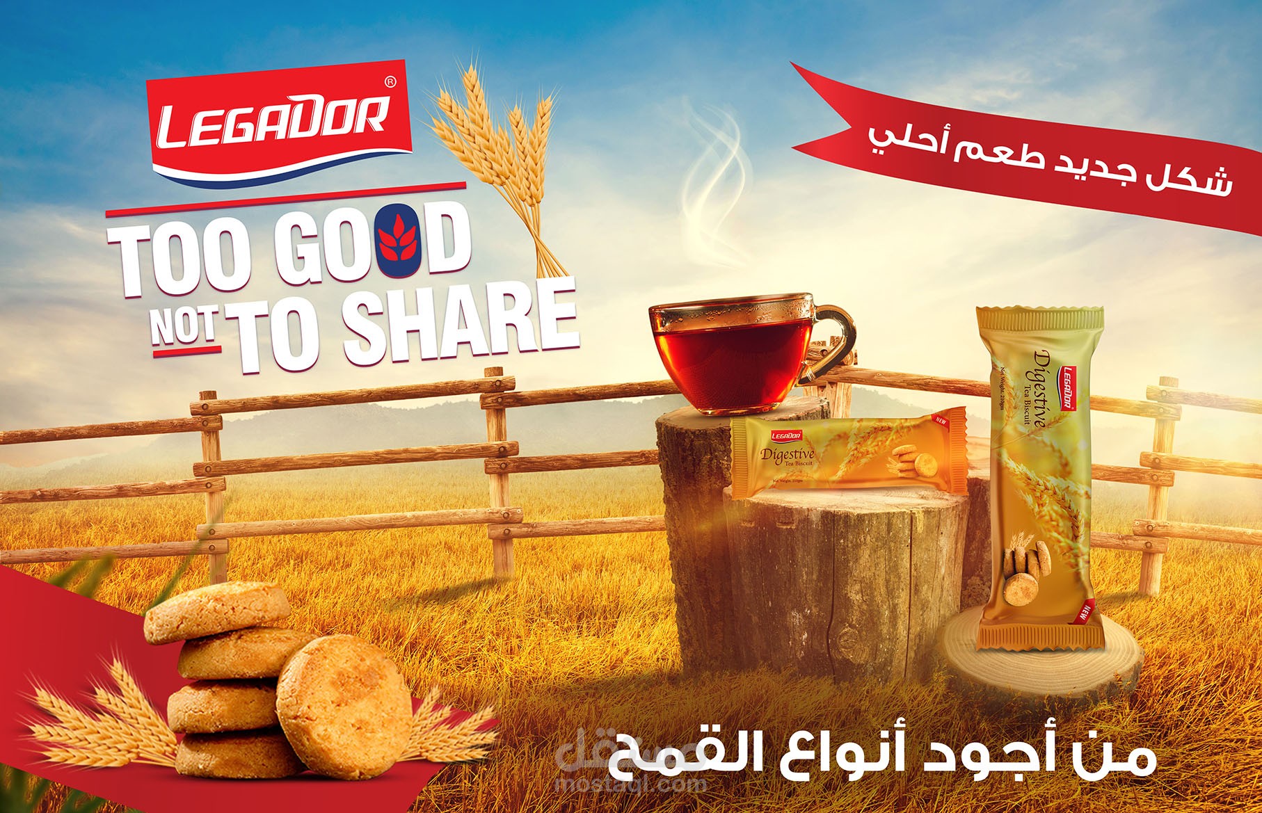 قمت بعمل تصميم حملة اعلانية محترفة علي السويشال ميديا لمنتج بسكويت به افكار احترافية و مرتبة وقمت بعمل master visual