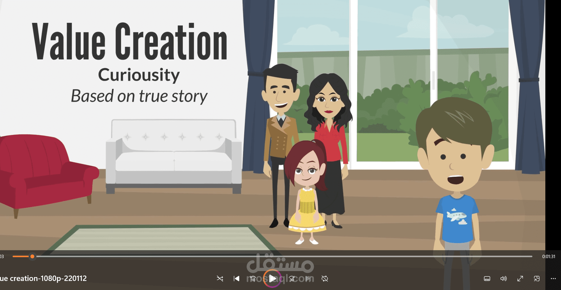 "إنتاج فيديو رسوم متحركة احترافي - مشروع Vyond الإبداعي"