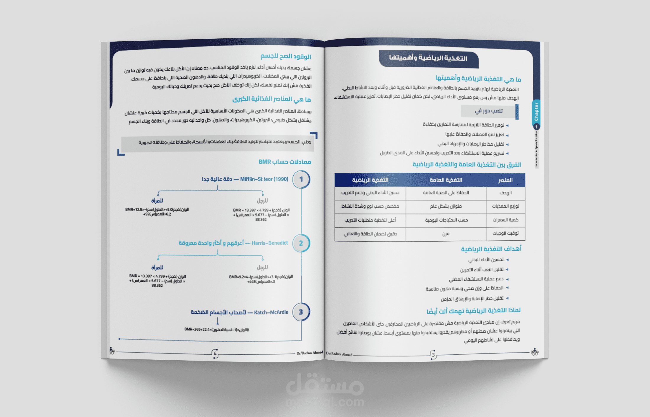 تصميم و تنسيق كتاب عن التغذية