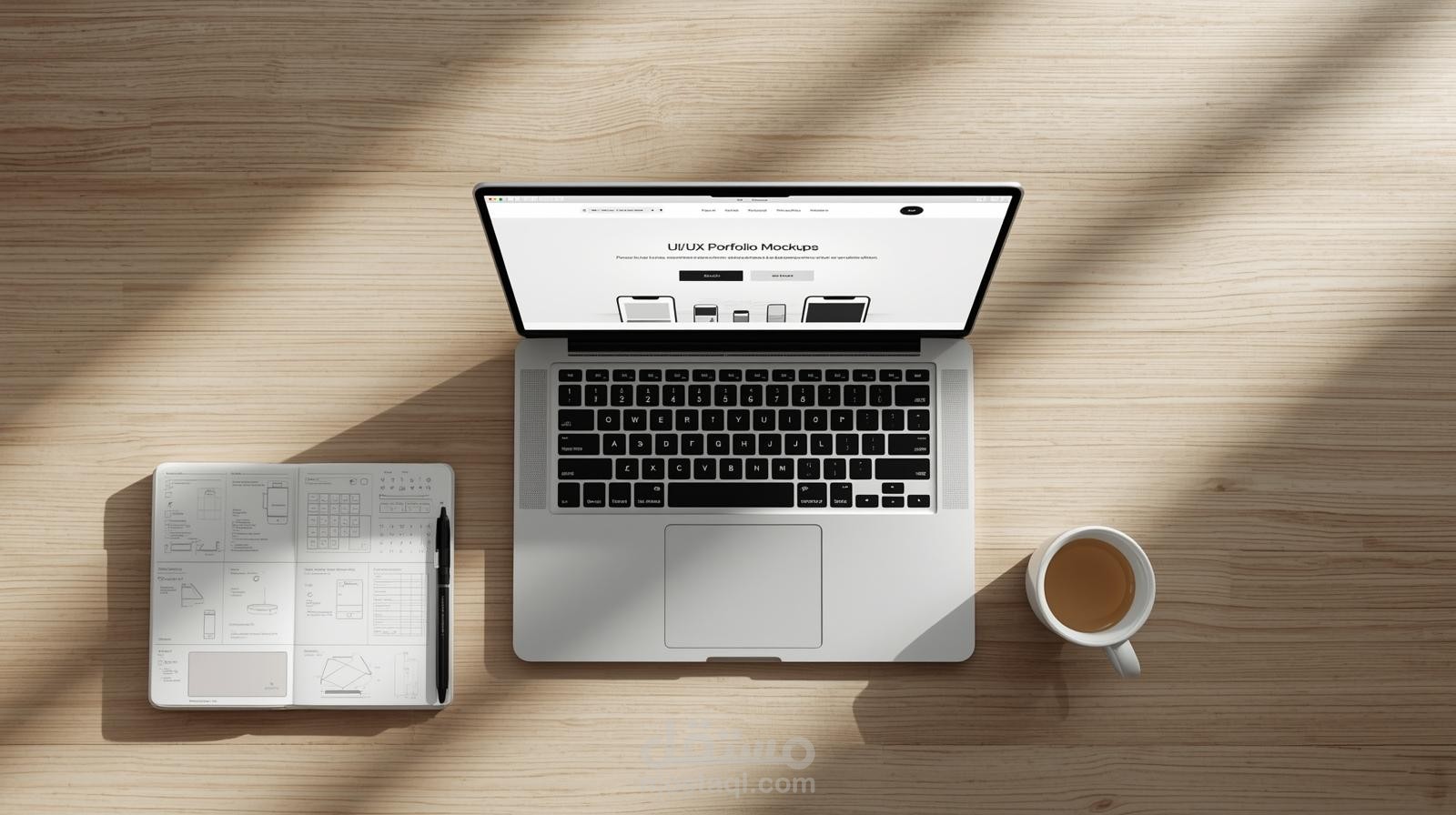 تصميم الهوية البصرية والموقع الشخصي (Portfolio) الخاص بي