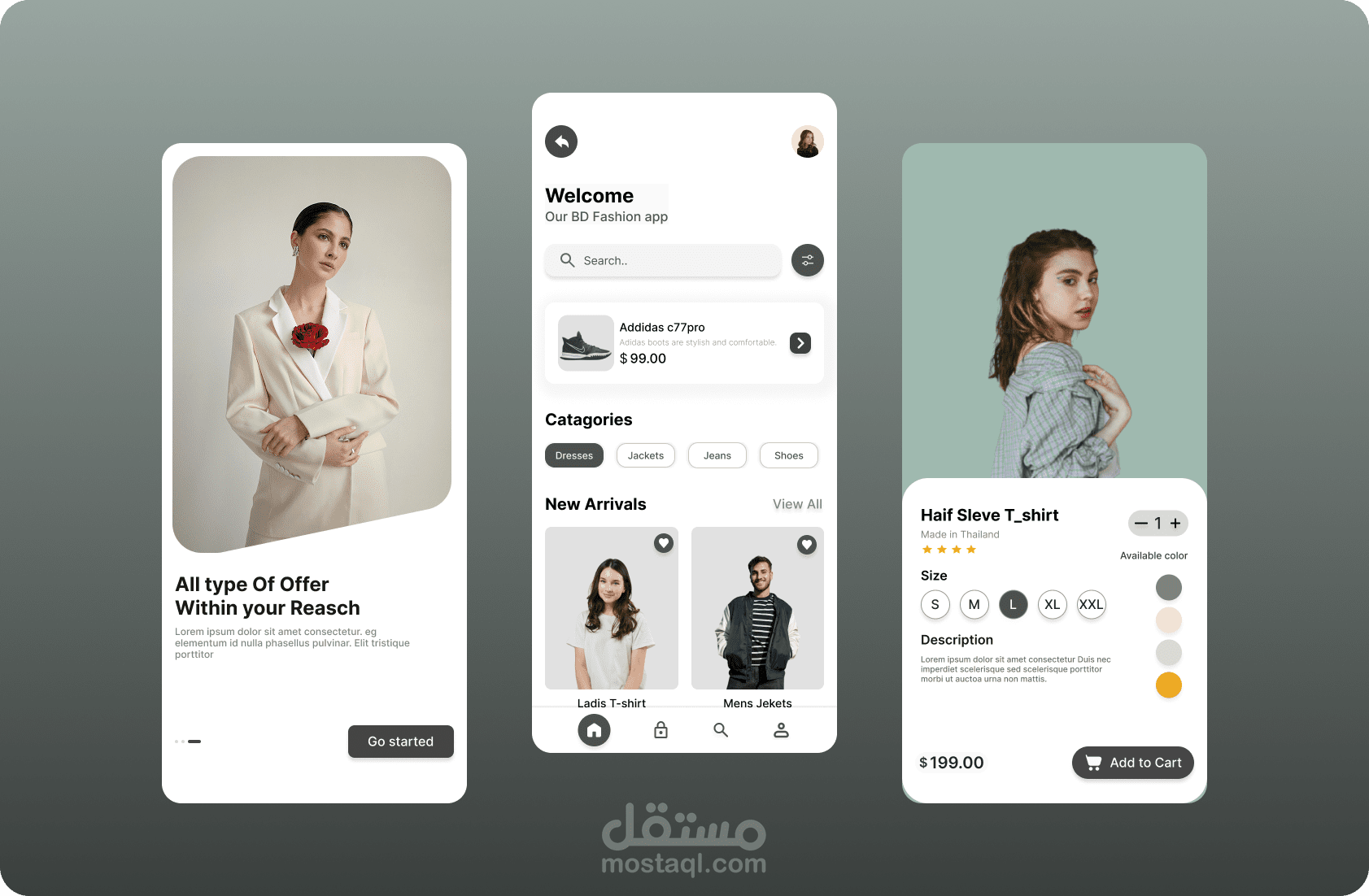 User interface design