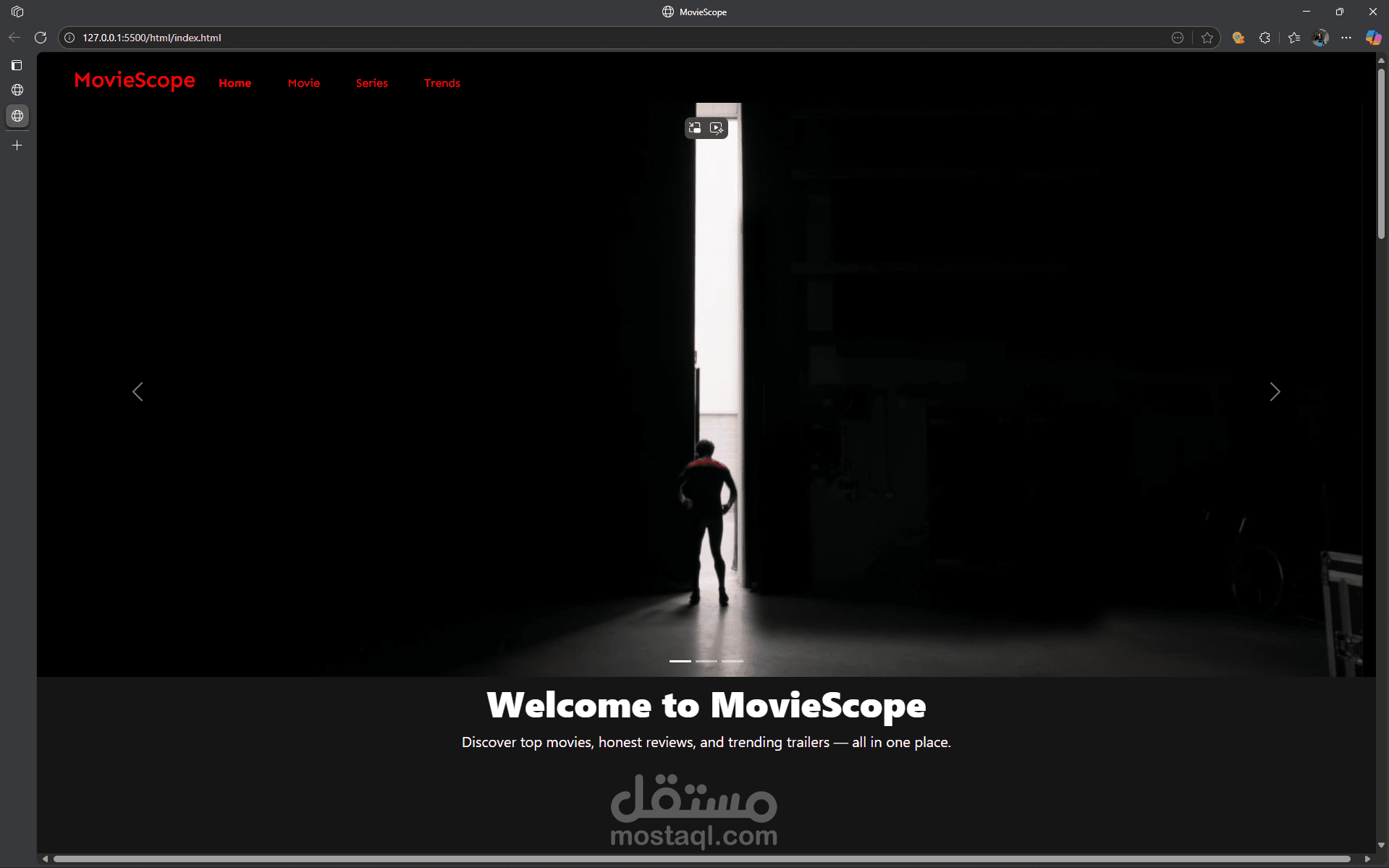 موفي سكوب: منصة استكشاف الأفلام