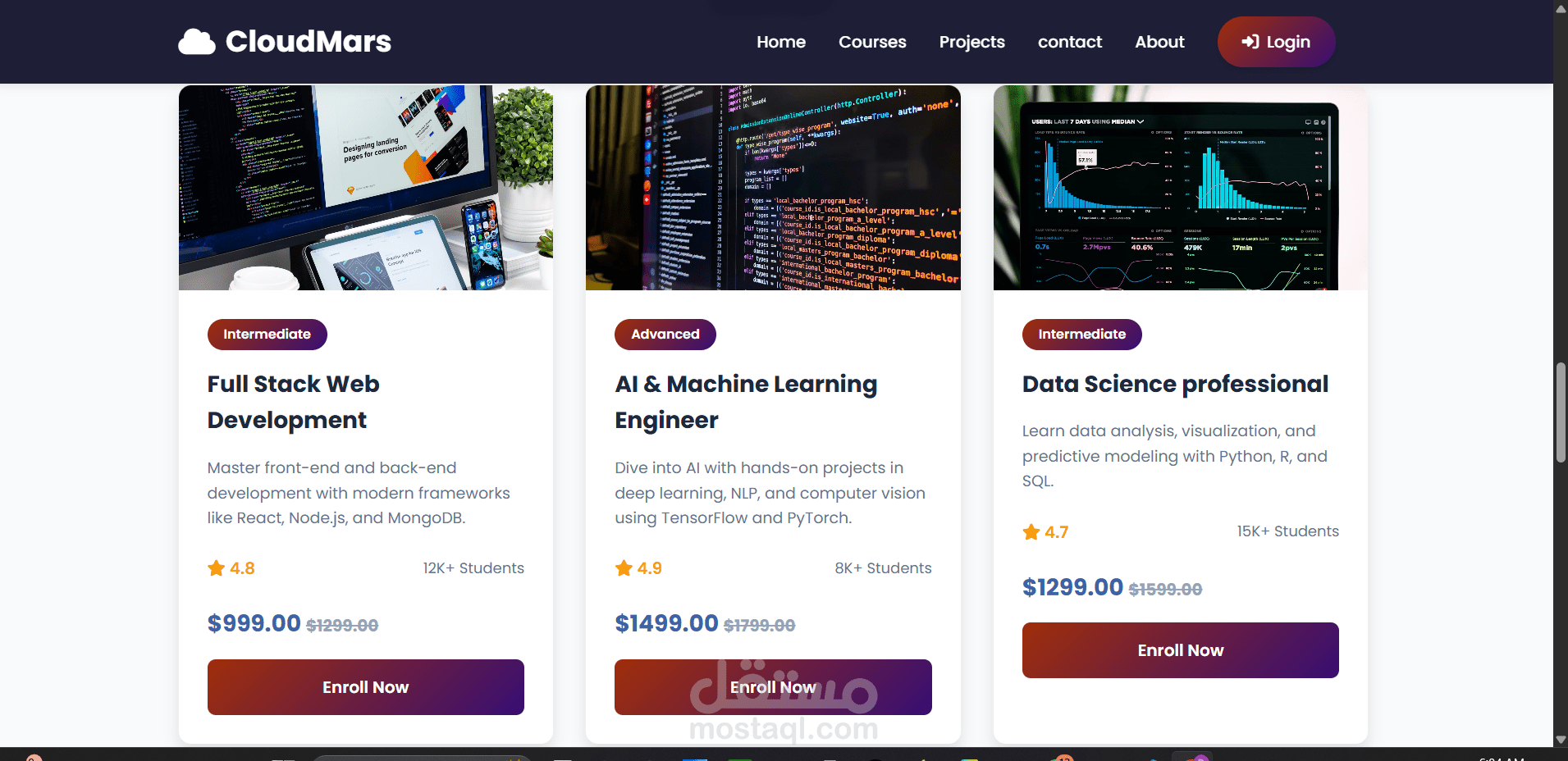 CloudMars – Kids Educational Website