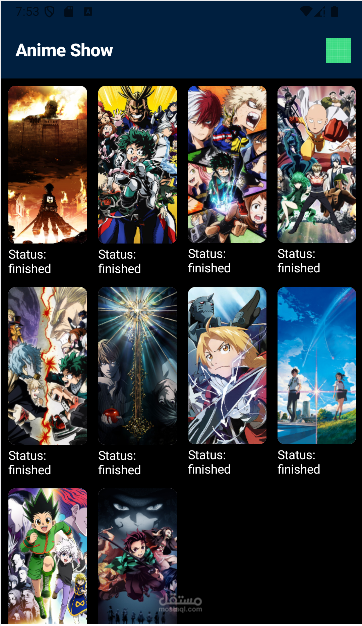 Anime App (MVVM + Clean Architecture)
