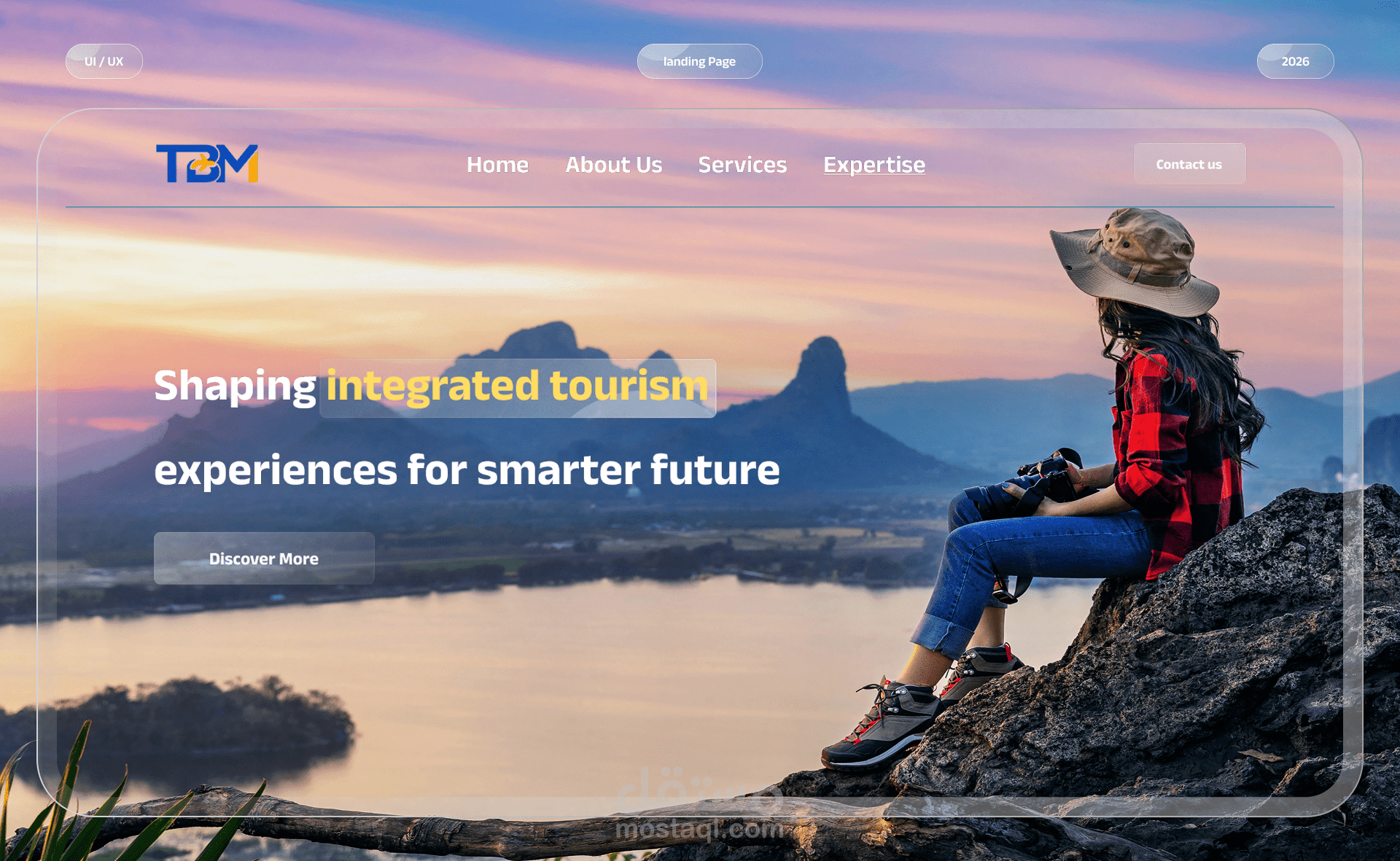 تصميم صفحة هبوط (Landing Page) احترافية لشركة سياحة لتعزيز النمو في سوق الخليج