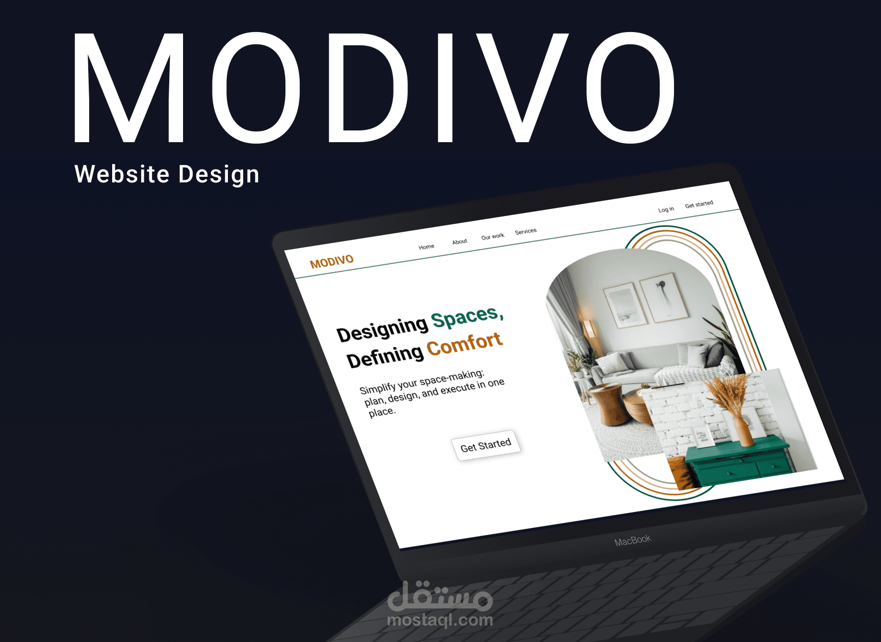 Interior Design company landing page